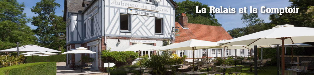 Le Relais et le Comptoir à Varengeville , vous accueillent avec le restaurant 2 salles de grande capacité et sa terrasse ombragée pour un repas en extérieur.